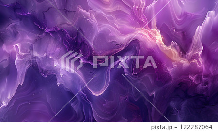 Ethereal purple abstract art with flowing shapes and textures Ethereal purple abstract art with flowing shapes and textures 122287064