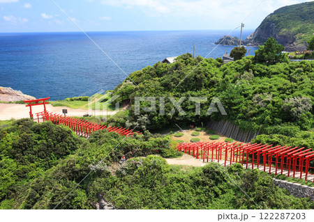 赤い鳥居 元乃隅神社4017 赤い鳥居 元乃隅神社4017 122287203