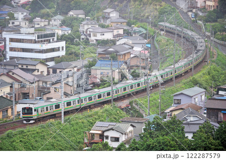 東海道本線　湯河原－真鶴　JR東日本　E231系1000番台 122287579