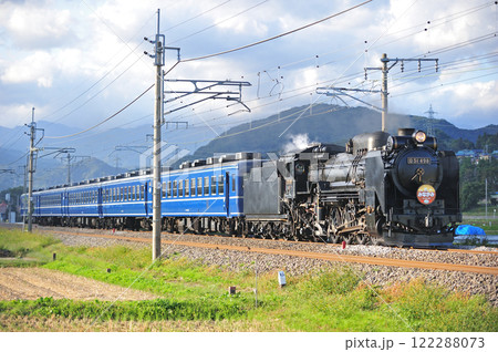 上越線　後閑－沼田　JR東日本　D51-498+12系（高崎）　SLみなかみ 122288073