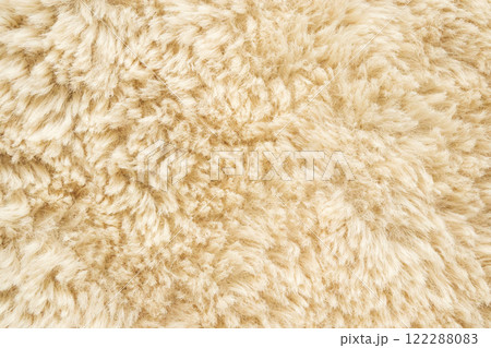 Brown fluffy fur fabric wool texture background 122288083