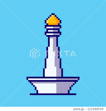 Pixel art Monas game asset design 122288558