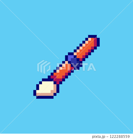 Pixel art Paintbrush game asset design 122288559