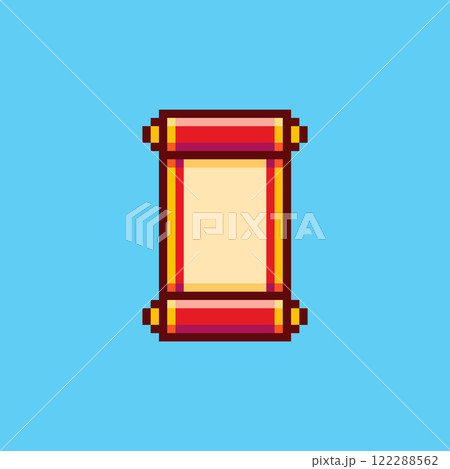 Pixel art Chinese Scroll game asset design Pixel art Chinese Scroll game asset design 122288562