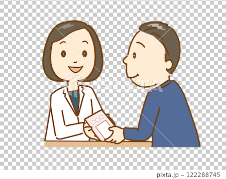 薬剤師が薬の説明をする 122288745