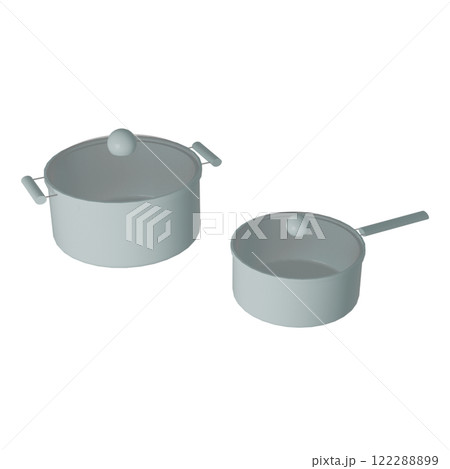 新生活応援！可愛い水色の鍋セット 122288899