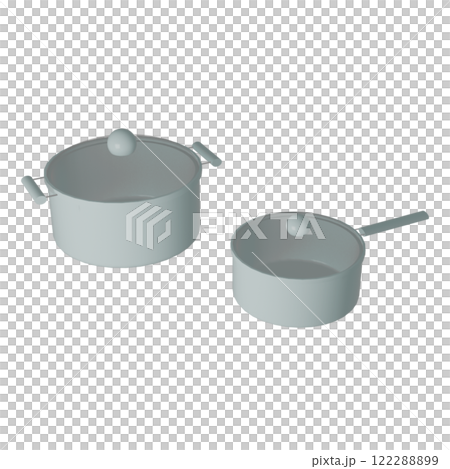 新生活応援！可愛い水色の鍋セット 122288899