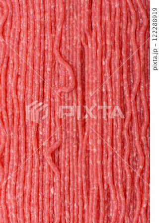 Raw ground beef or pork with salt, spices, herbs and tomatoes Raw ground beef or pork with salt, spices, herbs and tomatoes 122288919