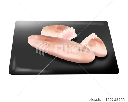 皿にのせた焼きたらこ 皿にのせた焼きたらこ 122288963