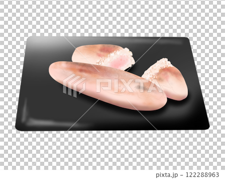 皿にのせた焼きたらこ 皿にのせた焼きたらこ 122288963