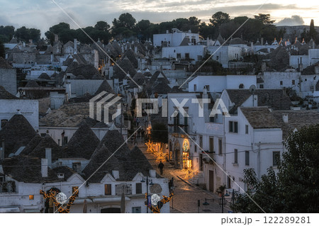 Sunset View over Trulli at Alberobello Sunset View over Trulli at Alberobello 122289281