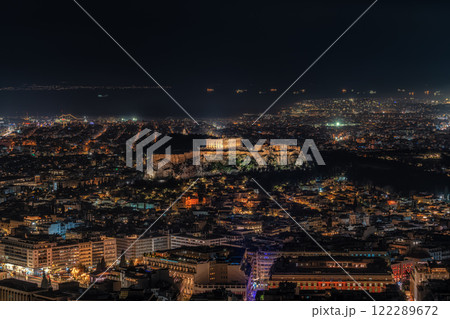 Athens City Night View Athens City Night View 122289672