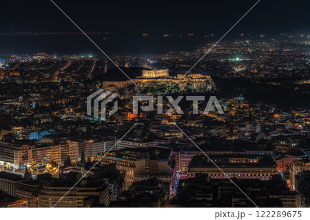 Athens City Night View Athens City Night View 122289675