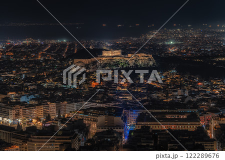 Athens City Night View 122289676