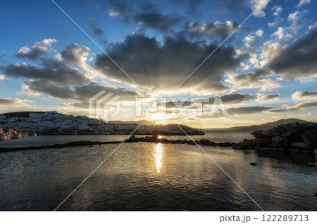Naousa Paros Marina Sunset View 122289713