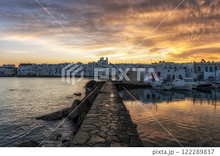 Naousa Paros Marina Sunrise View Naousa Paros Marina Sunrise View 122289837