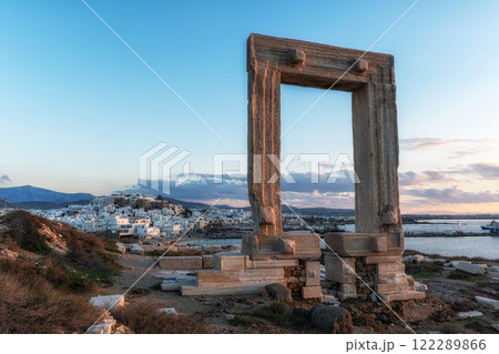 Temple of Apollo and Naxos Sunset 122289866