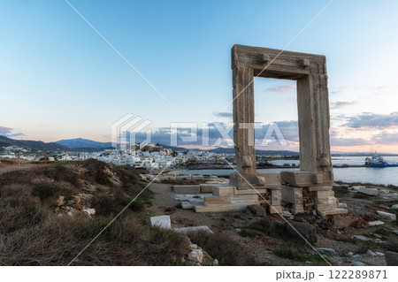 Temple of Apollo and Naxos Sunset Temple of Apollo and Naxos Sunset 122289871