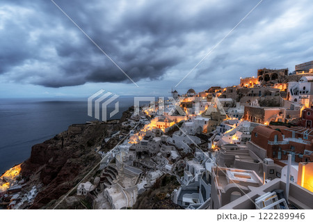 Oia Santorini Sunrise View Oia Santorini Sunrise View 122289946