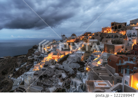 Oia Santorini Sunrise View Oia Santorini Sunrise View 122289947