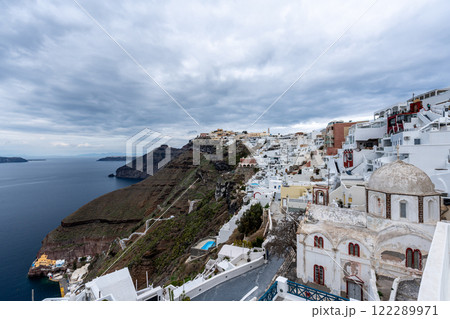 Panoramic View of Fira Santorini Panoramic View of Fira Santorini 122289971