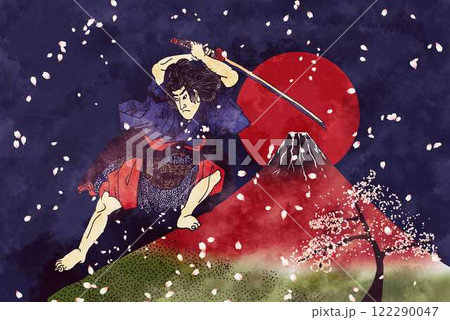 信乃と赤富士と桜 122290047