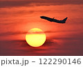 太陽と飛行機 122290146