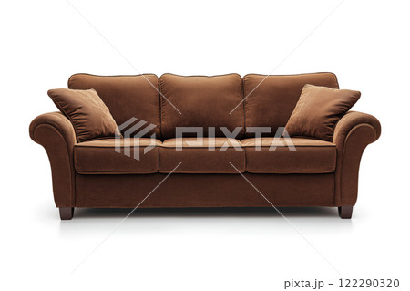 Sofa isolated on white background. 122290320