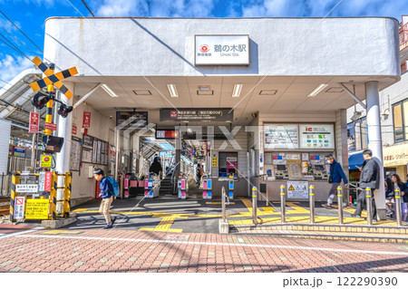 東京都大田区鵜の都市風景　鵜の木駅 122290390