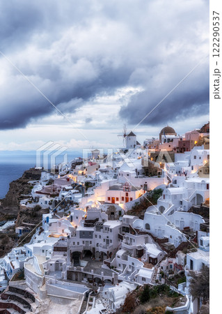 Oia Santorini Sunrise View Oia Santorini Sunrise View 122290537