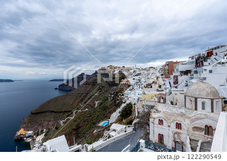 Panoramic View of Fira Santorini Panoramic View of Fira Santorini 122290549
