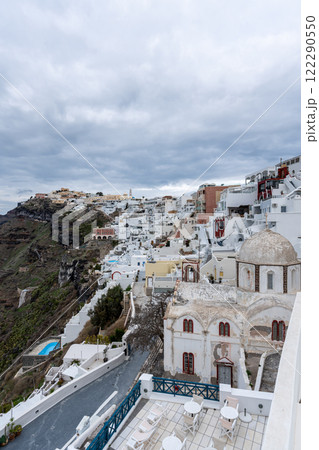 Panoramic View of Fira Santorini Panoramic View of Fira Santorini 122290550