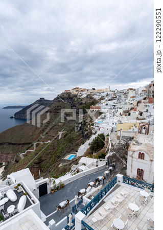 Panoramic View of Fira Santorini Panoramic View of Fira Santorini 122290551