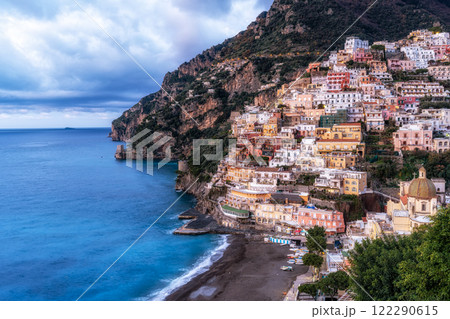 Positano Amalfi Coast Sunrise View Positano Amalfi Coast Sunrise View 122290615