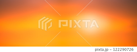 Sunset Sky Orange Cloud Sunrise Background Evening Golden Hour Blue Dawn Twilight Summer blur Nature Night Horizon Sun Clear Beautiful Clean Cloudy Light Dramatic Bright Calm Yellow Soft Warm Abstract 122290726