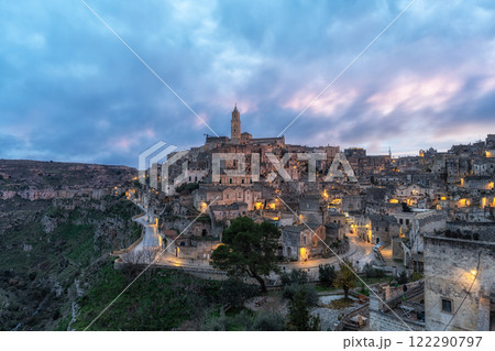 Sassi Sunset Viewpoint Matera Sassi Sunset Viewpoint Matera 122290797