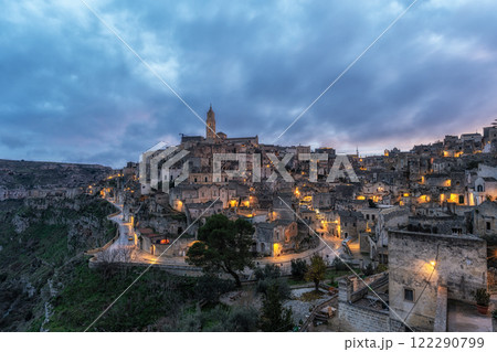 Sassi Sunset Viewpoint Matera Sassi Sunset Viewpoint Matera 122290799