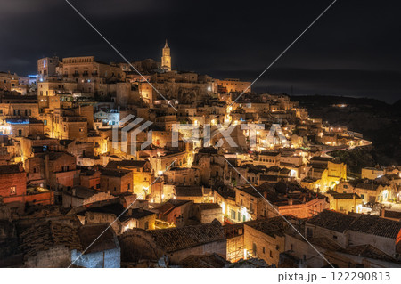 Sassi Night Viewpoint Matera 122290813