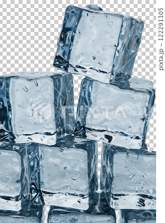 Transparent ice, refreshing ice texture 122291105