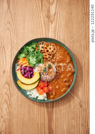 ヘルシーでお洒落な具沢山ベジタブルカレープレート ヘルシーでお洒落な具沢山ベジタブルカレープレート 122291140