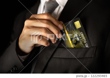 crypto currency card crypto currency card 122293465