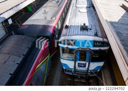 【徳島駅】徳島駅に到着した特急むろと 122294702