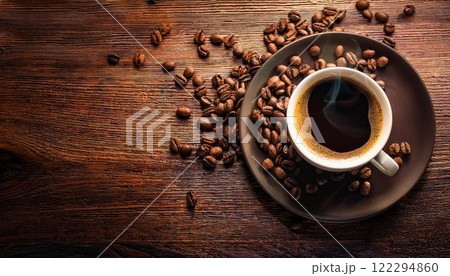 芳醇な香りが漂うコーヒー3 122294860