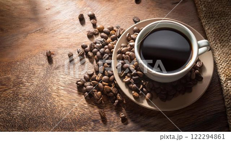芳醇な香りが漂うコーヒー4 122294861