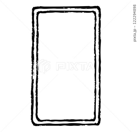 筆タッチのスマートフォンのイラスト 122294898