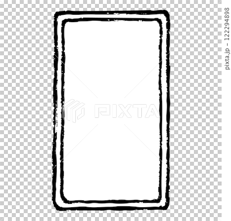 筆タッチのスマートフォンのイラスト 122294898