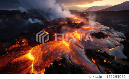 迫りくる灼熱の溶岩/マグマ8 122295081