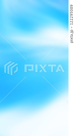 明るい青と白の空風シンプルなスカイスクレイパー型バナー背景 122295089