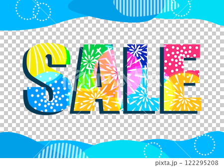 Summer sale illustration material 122295208