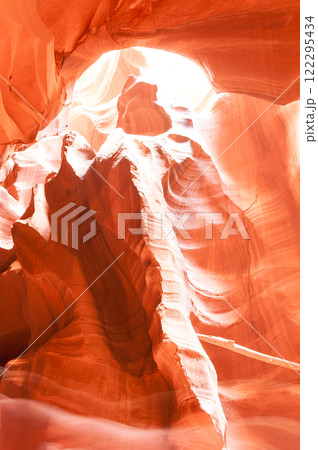 The interior of Antelope canyon The interior of Antelope canyon 122295434